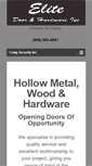 Mobile Screenshot of elitedoorhardware.com