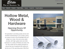 Tablet Screenshot of elitedoorhardware.com